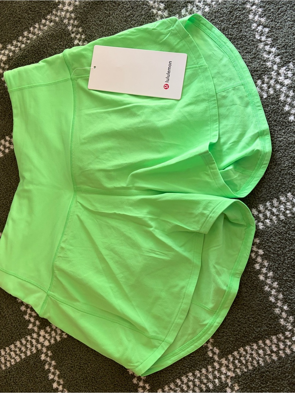 lululemon athletica Neon Green Women's Athletic Shorts